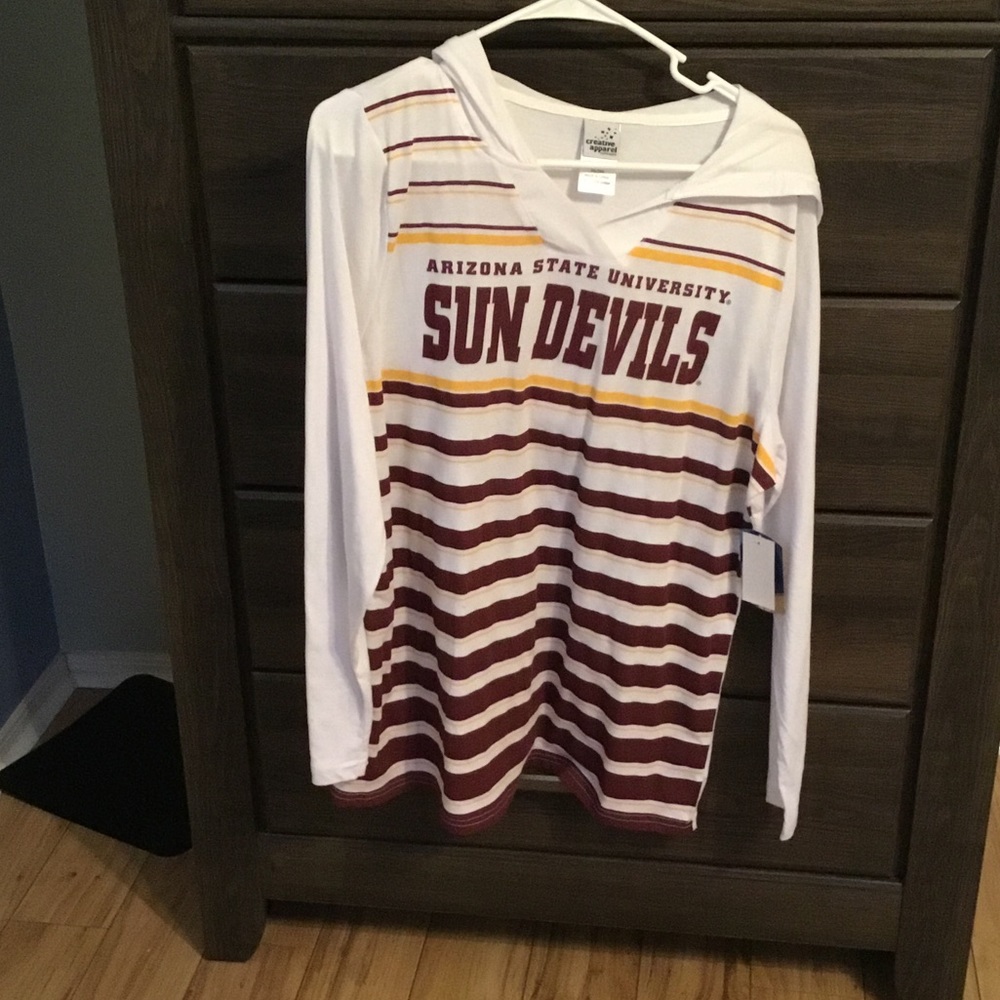 ASU Sun Devil hooded shirt